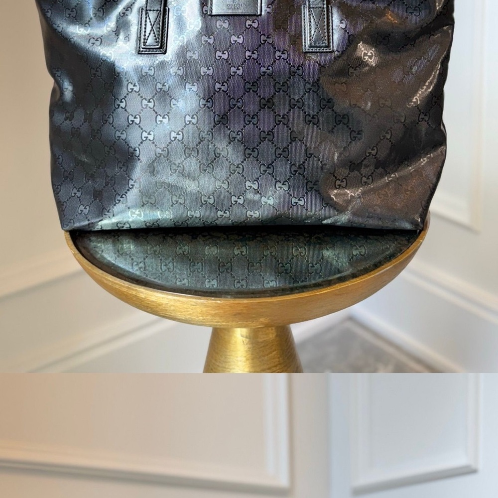 Gucci Shimmering Black Monogram Bag